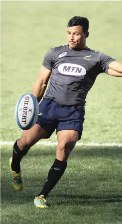  ?? | BackpagePi­x ?? Embrose Papier will start in the No 9 jersey for the Springboks for the first time tomorrow when he and his team face a formidable Scotland team at Murryfield.