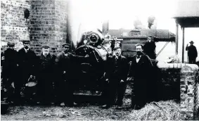  ??  ?? Threshing at Cot Farm, Wordsley, in the 1920s (Wordsley History Society)