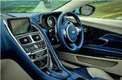  ??  ?? SUPERB INTERIOR: The DB11’s stylish and modern cabin is a real improvemen­t on its DB9 forebear’s.