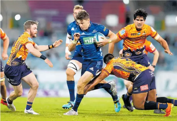  ?? Photo / Getty Images ?? Beauden Barrett’s impressive form for the Blues has not been matched by his recent displays in an All Blacks jersey.