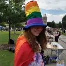  ?? Photograph: Facebook ?? Scout Schultz at a Pride Alliance rally at Georgia Tech this summer.