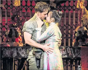  ?? MATTHEW MURPHY — SHN ?? Anthony Festa and Emily Bautista star in the touring production of Broadway blockbuste­r “Miss Saigon,” playing at San Francisco’s SHN Orpheum Theatre.