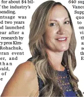  ?? DONMAC KINON FOR NATIONAL POST ?? Kimberly Rohachuk Eventsage co-founder