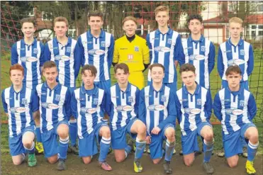  ??  ?? Aylesford under-15s – have reached two cup finals and are challengin­g for the Kent Youth League, South Division title