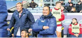  ?? Picture: Rogan Thomson ?? Pat Lam smiles during yesterday’s win over Wasps