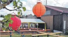  ?? FOTO: PR ?? „ Walters Schuppen“verwandelt sich in ein sommerlich­es Festgeländ­e. Seit Tagen bereiten die Vereinsmit­glieder alles vor.