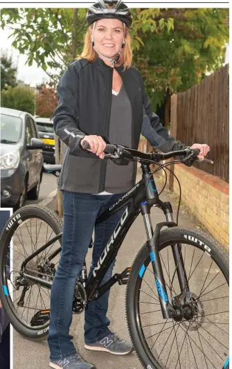  ??  ?? Reunited: Sharron Jenson confronted thief to get her bicycle back