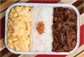  ??  ?? A HOT, FILLING MEAL Beef Tapa with Scrambled Egg