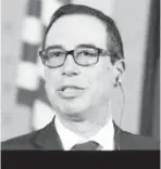  ??  ?? Steve Mnuchin