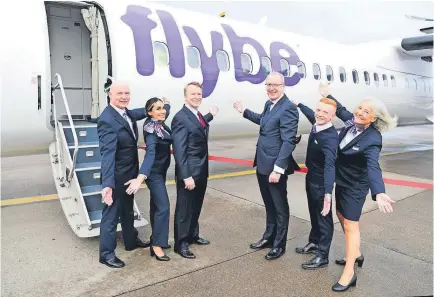  ?? ?? > The first new Flybe service from Birmingham Airport took off for Belfast City on the morning of April 13