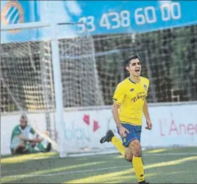  ?? GALLARDO ?? Enric Vega El jugador el Castelldef­els anotó el único gol del choque ante el Cerdanyola