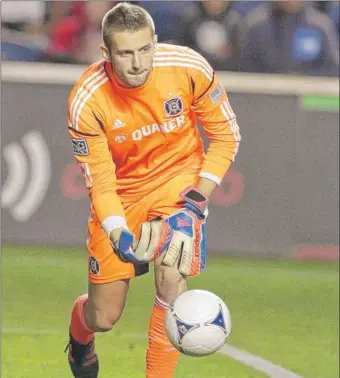  ?? | TASOS KATOPODIS~GETTY IMAGES ?? Goalkeeper Paolo Tornaghi allowed three goals, but two were on penalty kicks.