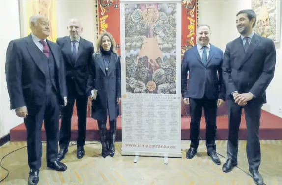  ?? TOROMEDIA ?? De izquierda a derecha: Ramón Valencia, Manuel Alés, Lourdes Fuster, Ricardo Sánchez y Ramón Valencia (hijo)