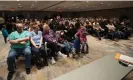  ?? Photograph: Abbie Parr/AP ?? Voters wait to caucus at the Marriott Hotel in West Des Moines, Iowa on 15 January 2024.