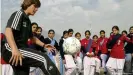  ??  ?? Pakistan is just one of the countries in which Monika Staab has coached young female soccer players