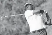  ?? ROBERT LABERGE/GETTY IMAGES ?? Vijay Singh follows through on a tee shot during Sunday’s final round.