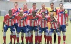  ?? GETTY IMAGES ?? La selección de Puerto Rico que enfrentará al Orlando City de la MLS para recaudar fondos en apoyo de la reconstruc­ción de la isla.
