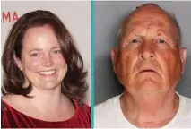  ??  ?? Michelle McNamara and Golden State Killer Joseph DeAngelo