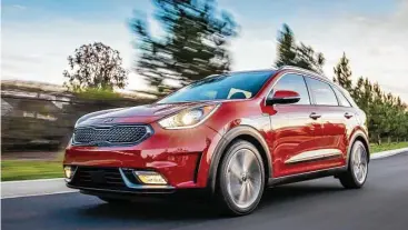  ?? Kia photos ?? The all-new 2017 Kia Niro is a hybrid utility vehicle (HUV). A no-compromise vehicle that combines driving enjoyment with eye-catching design, functional utility and hybrid efficiency, Niro strikes the perfect balance for today’s consumers and stakes claim to a unique position between the hybrid-electric vehicle and CUV segments.
