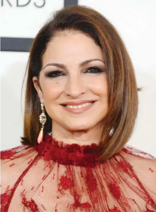  ?? Associated Press ?? Gloria Estefan arrives at the 56th annual Grammy Awards in Los Angeles on Jan. 26, 2014.
