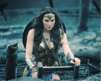  ?? WARNER BROS. ?? Gal Gadot’s Wonder Woman could very well get some Oscar love.