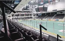  ?? CLIFFORD SKARSTEDT/EXAMINER FILE PHOTO ?? Handrails, recently been installed at the Peterborou­gh Memorial Centre, are just one part of the plans for upgrades at the city’s largest sports and major events facility.