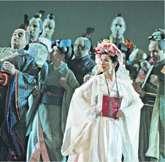  ??  ?? Leading ladies: Mary Plazas in the title role at the English National Opera in 2012; below, Ermonela Jaho at the Chorégies d’orange opera festival in France in 2016