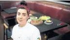  ??  ?? The $77 steak wears a smile. Twenty-nine-year-old Paula Navarrete, who spent five years cooking at Daisho, is chef at Kojin, which opened June 7.