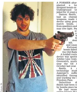  ??  ?? Damon Smith, 20, had an obsession with firearms