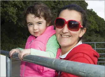  ??  ?? Pictured at the StJoseph’s AC Richie Young run were Madeline Doolin (age 3), Hoodsgrove and Sarah Lee, Shanbough.
