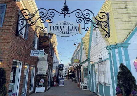  ?? Photo by Jessica Kelly ?? The Penny Lane Mall houses seaside shops in Rehoboth Beach.