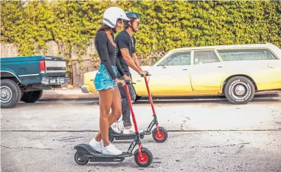  ?? RAZOR USA ?? Razor, which makes scooters as well as other personal transporta­tion devices, has big ambitions for entering the rental business.