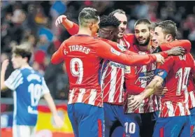  ?? FOTO: J.A.S. ?? El Atlético de Madrid logró una trabajada victoria ante la Real Sociedad