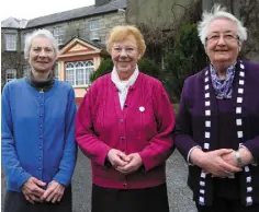  ??  ?? END OF AN ERA: Sr Mary Cuddy, Sr Mary Devine and Sr Mary Teresa Killelea at the Sisters of Mercy Convent in Boyle, Co Roscommon, which is due to close. Photo: Brian Farrell