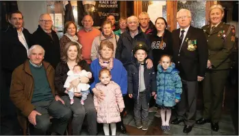  ?? Photo by Joe Hanley ?? Relatives of the late Eamon Buckley who attended the Ceremonial Mass and afterwards met with members of IUNVA and friends.