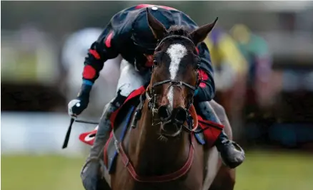  ?? Photograph: Getty ?? Derek Fox guides One for Arthur to victory at Warwick