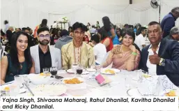  ?? ?? Yajna Singh, Shivaana Maharaj, Rahul Dhanilal, Kavitha Dhanilal and Ricky Dhanilal.