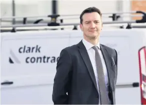  ??  ?? Exciting Clark Contracts managing director Gordon Cunningham