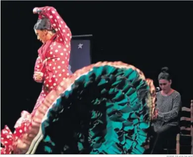  ?? FOTOS: SILVIA CALADO ?? Araceli Muñoz en el Concurso Talento Flamenco de Baile 2019.