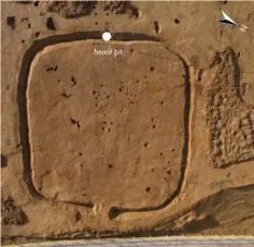  ??  ?? Left: Total excavation of a ditched enclosure at Havering revealed a single house and a bronze hoard buried at the back
Above: The enclosure was excavated ahead of mineral quarrying