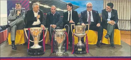  ?? FOTO: ÒSCAR ESCODA ?? Coloquio sobre el Barça Los peñistas madrileños vivieron una jornada muy especial