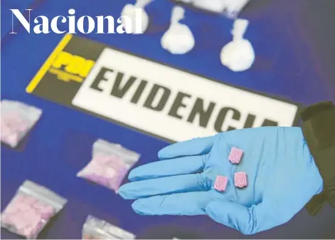  ?? FOTO: PDI ?? ►► El éxtasis es la droga sintética que más se decomisa en Chile.BALANCE DE LA PDI