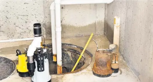  ?? Photo courtesy of Content That Works ?? The average lifespan of a typical sump pump often ranges from five to 15 years.