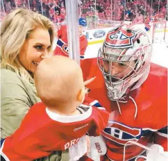  ?? PHOTO INSTAGRAM ?? À Tampa, Carey Price se promet du bon temps avec son épouse Angela et leur fille Liv Anniston qui a vu son papa dans l’uniforme du CH l’an dernier au Centre Bell.