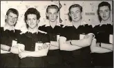 ??  ?? Youthful: The Outlaws bowling team in Leeds in the winter of 1962-63