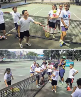  ?? CORTESÍA DE LA FEDERACIÓN DE TENIS ?? Diez niños de La Carpio asistieron ayer al Centro Nacional de Tenis, en La Sabana, para disfrutar de este deporte.