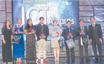  ??  ?? MOST POPULAR TEAM LEADER finalists and winner with Jonathan Manzano, country manager of TeleDevelo­pment Services, Inc., which sponsored the prize received by the winner; and Alyssa Fae Camungol of Cognizant Technology Solutions Philippine­s, Inc.
