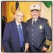  ??  ?? Triple I honorees John Shimmon (left) and Fire Chief Matt Epstein.