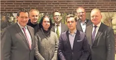  ?? FOTO: NN ?? Dietmar Brockes, Carlos A. Gebauer, Gudrun Grimpe-Christen, Otto Fricke, Felix Grams, Boris Gulan, und Michael Terwiesche (von links).