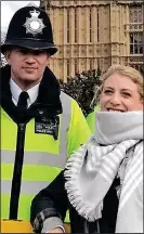  ??  ?? HERO: PC Palmer, pictured shortly before his murder, with a tourist